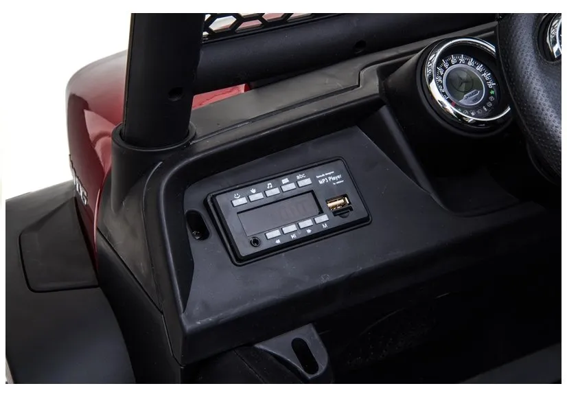 mercedes unimog - automobil na akumulator, crveni 4x4 - slika 8