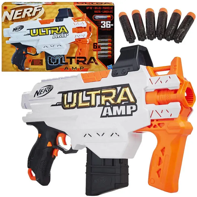 nerf ultra amp pištolj + 6 pjenastih patrona za4584 - slika 2