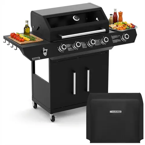 kaminer plinski roštilj 4+1 17kw varen black 5.0 - slika 2