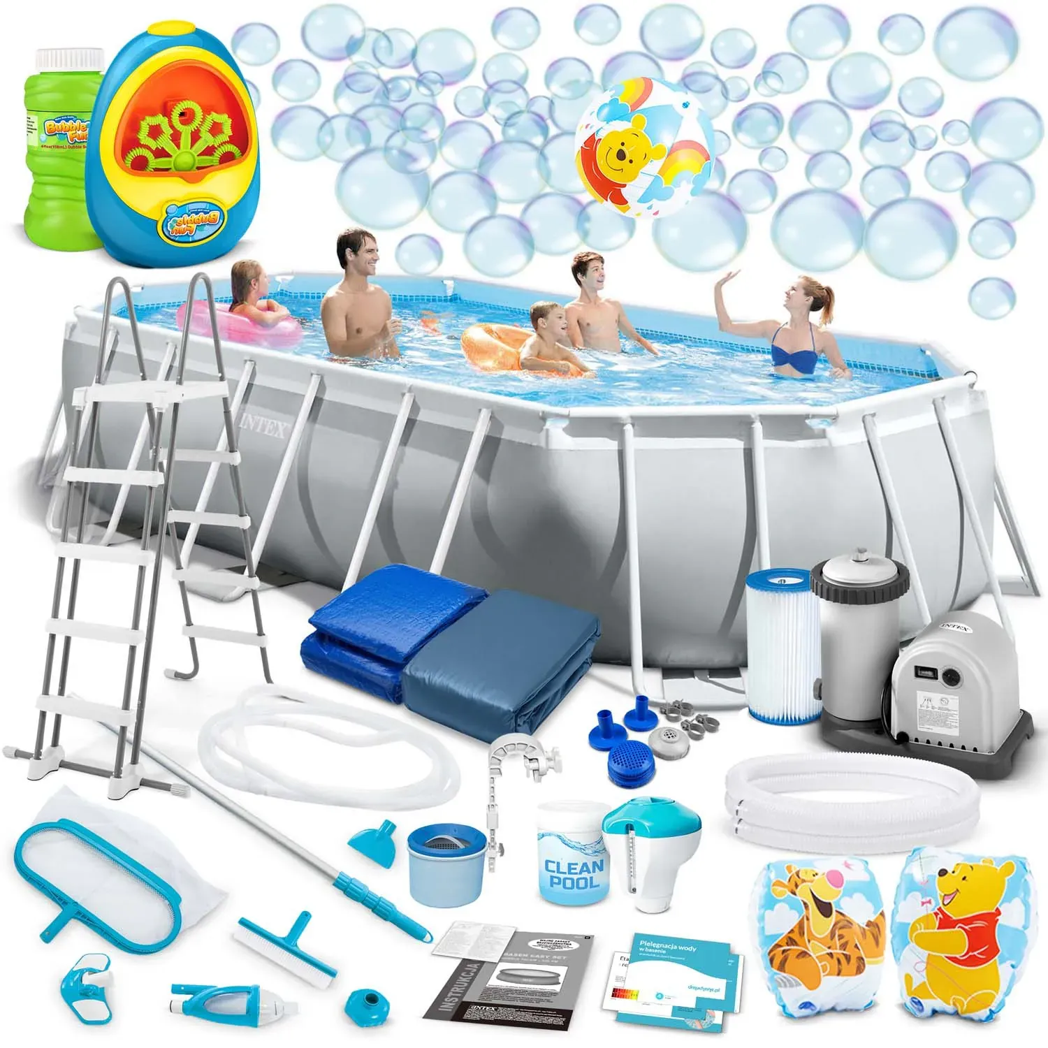intex vrtni bazen 503 x 274 x 122 cm + gratis aparat za mjehuriće - slika 1
