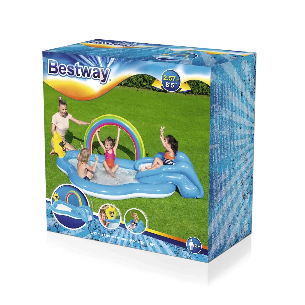 bestway 53092 igralište na napuhavanje 257x145x91cm duga - slika 9
