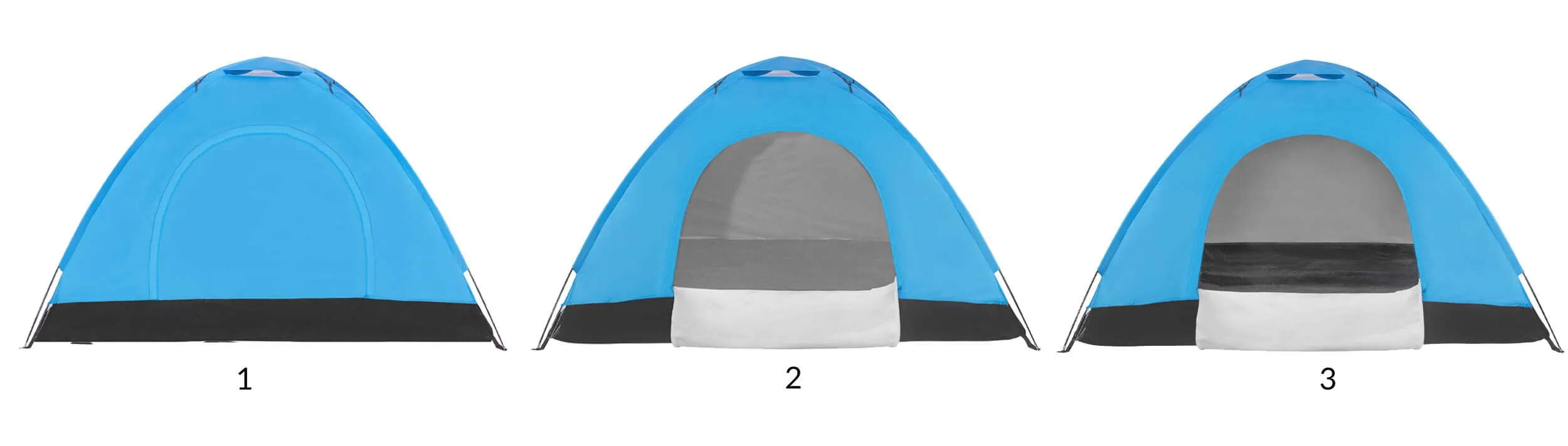 šator za kampiranje s oprugama 200 x 150 cm - slika 9