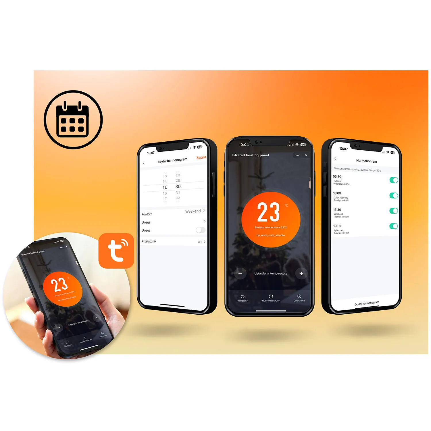 infracrveni grijač 600w berdsen bd-981 wifi aplikacija za daljinsko upravljanje - slika 8