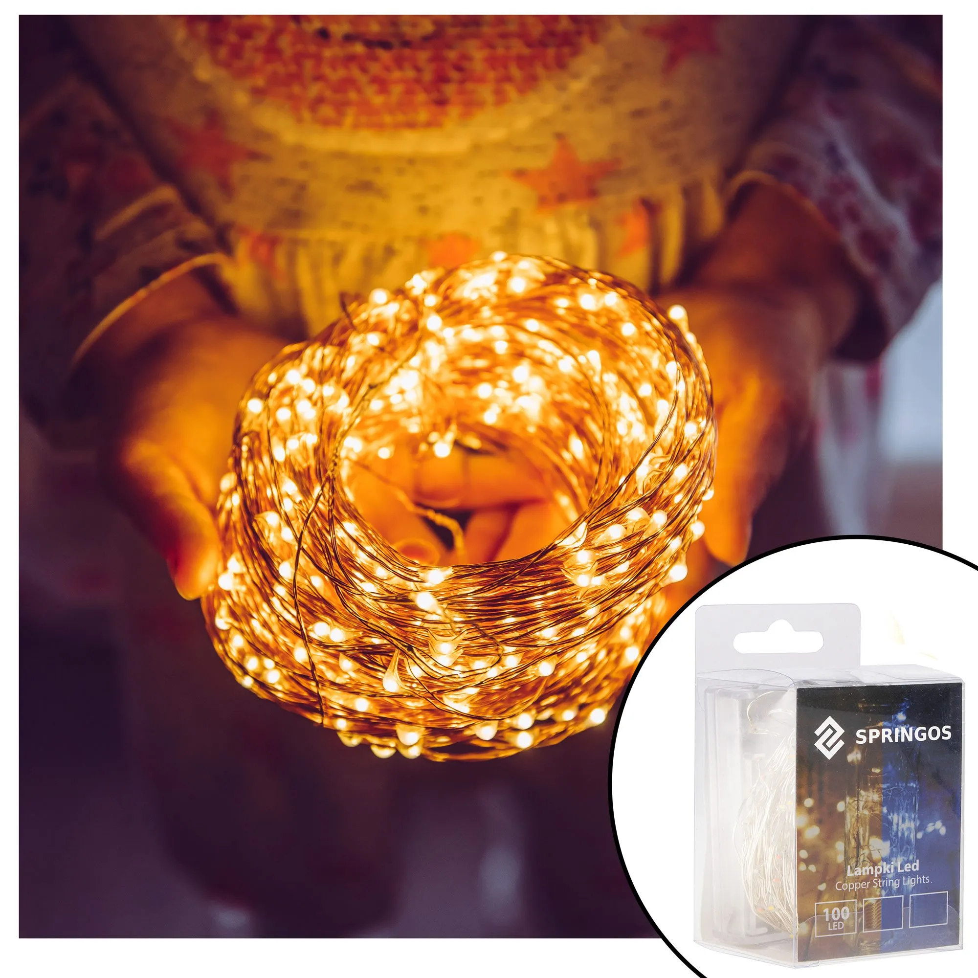 led lampice na baterije, 100 led dioda - slika 11