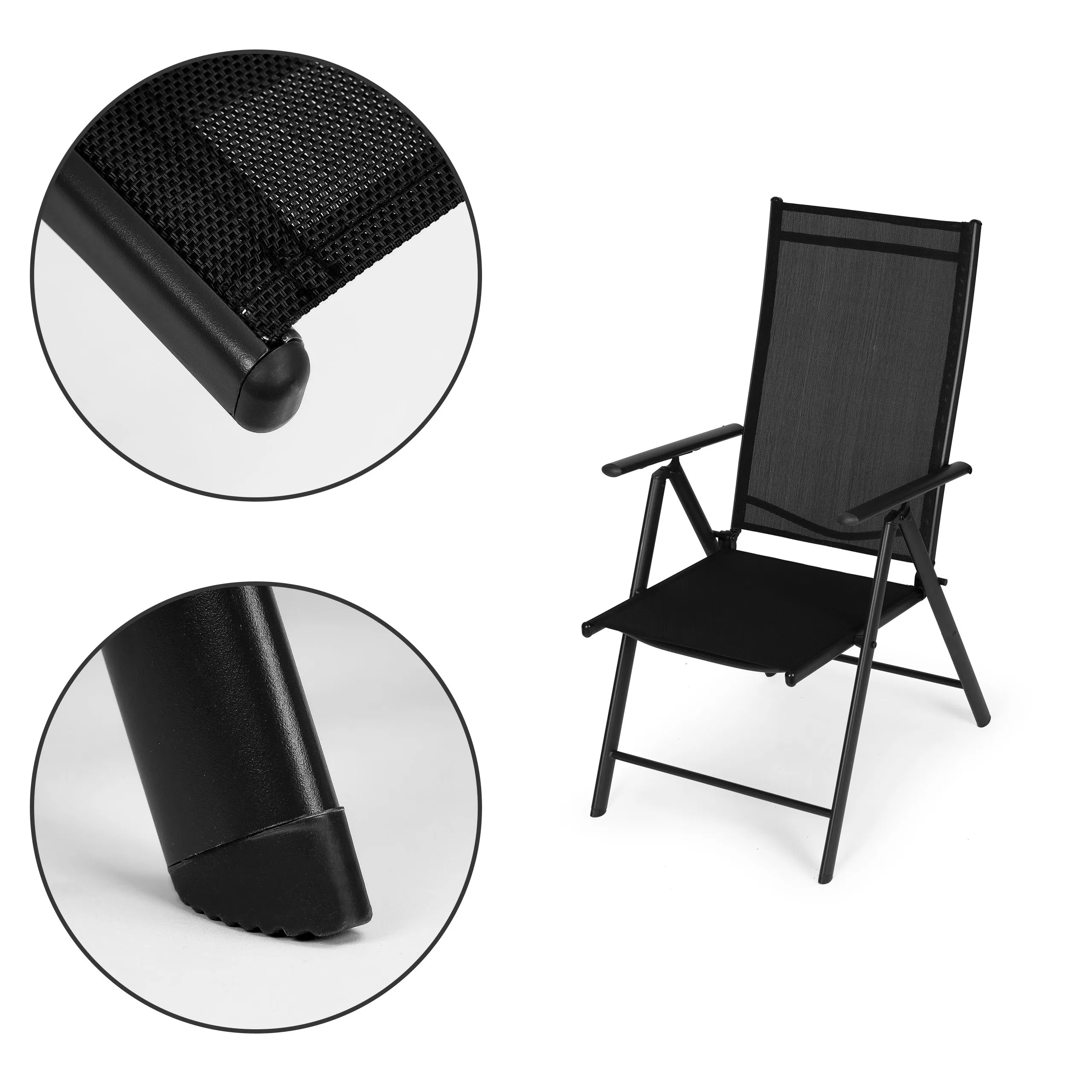 modernhome set od 2 stolice - crni - slika 9