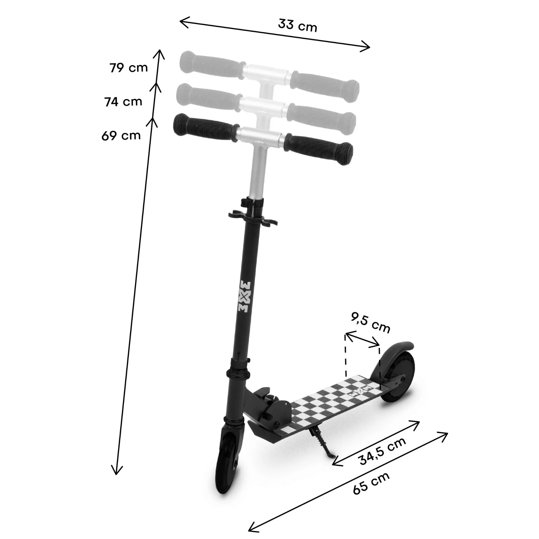 kidwell wxm sklopivi romobil za djecu, skipo šah - slika 11