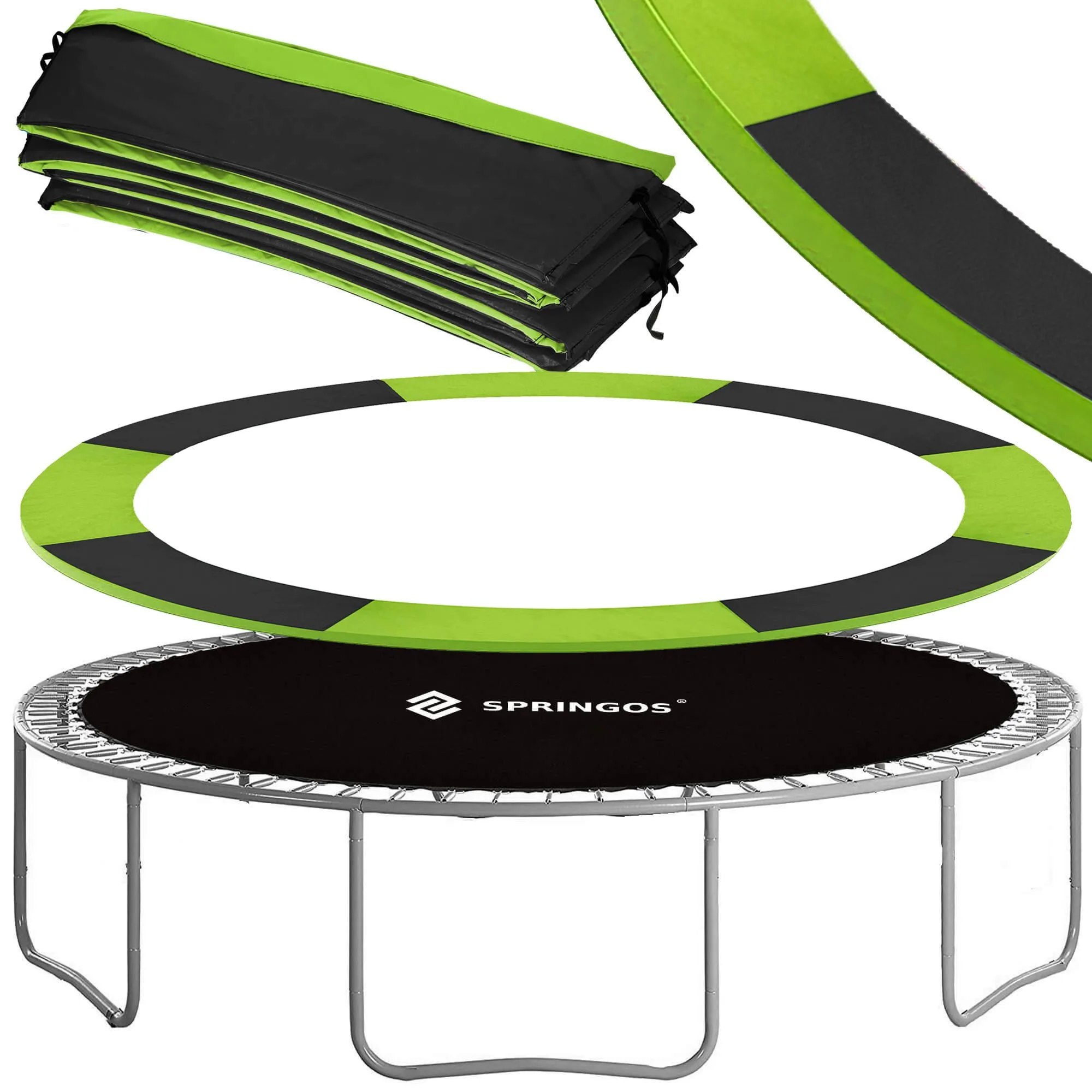 navlaka za trampolin 305cm zeleno-crna - slika 3