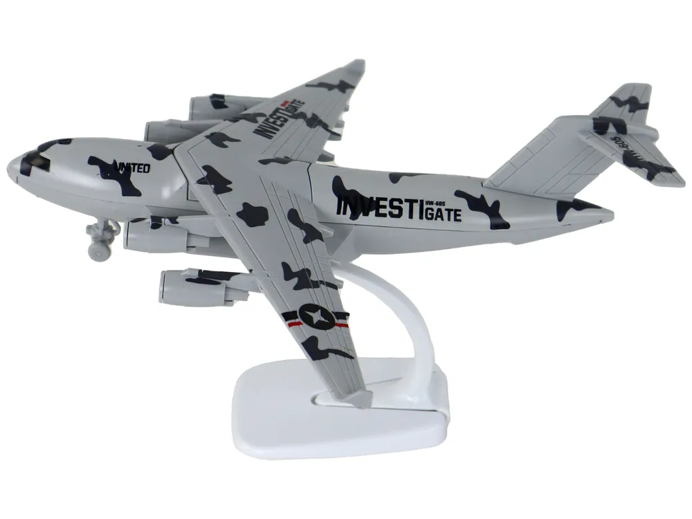 vojni avion hw-605 siva kamuflaža - slika 5