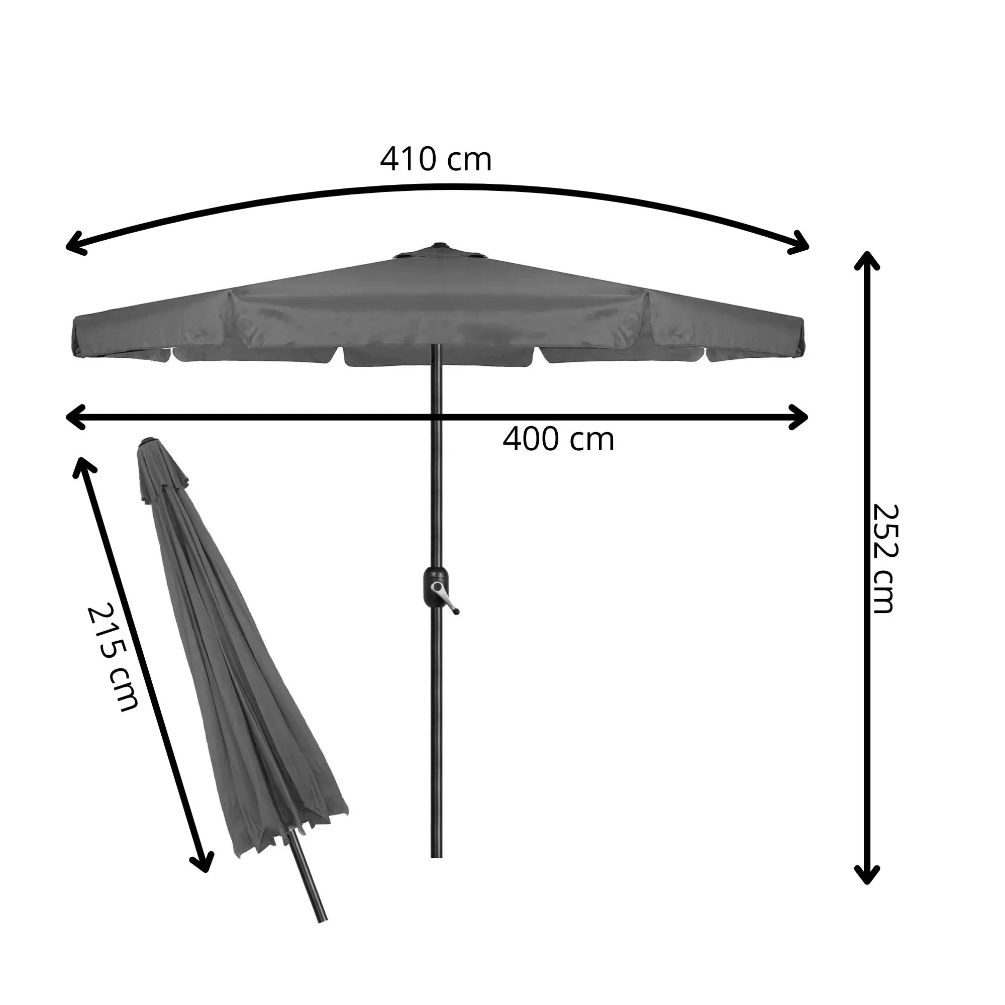vrtni suncobran gu0040 400 cm - slika 2