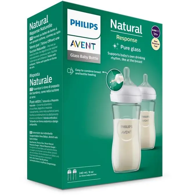 Philips responsivna bočica od prirodnog stakla 2 × 240 ml - Pribislavec