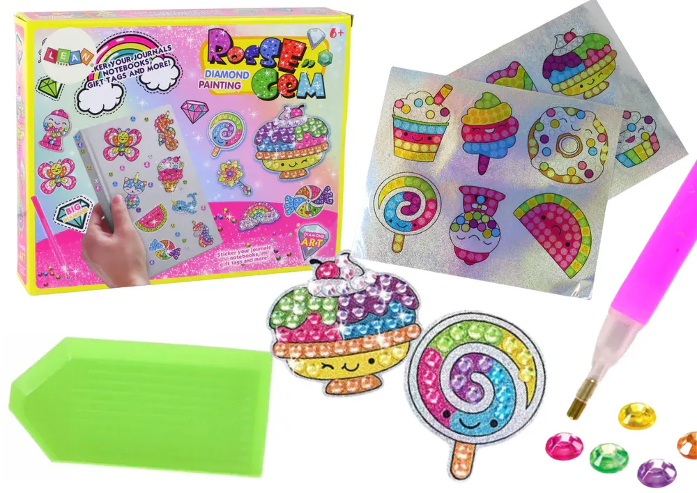 diy set dijamantnih šarenih naljepnica - slika 2