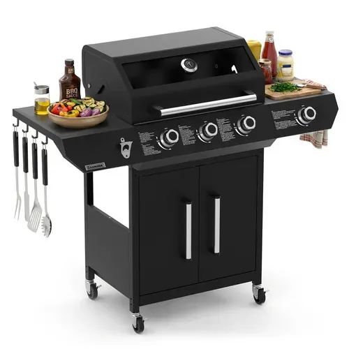 kaminer plinski roštilj 3+1 13,5 kw varen black 4.0 - slika 5