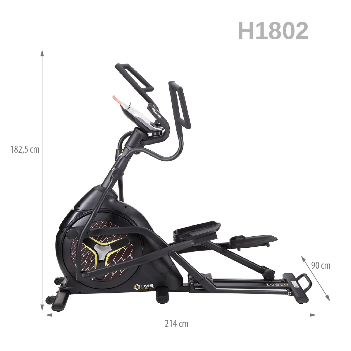 hms premium magnetski eliptični trenažer h1802 polukomercijalni - slika 10