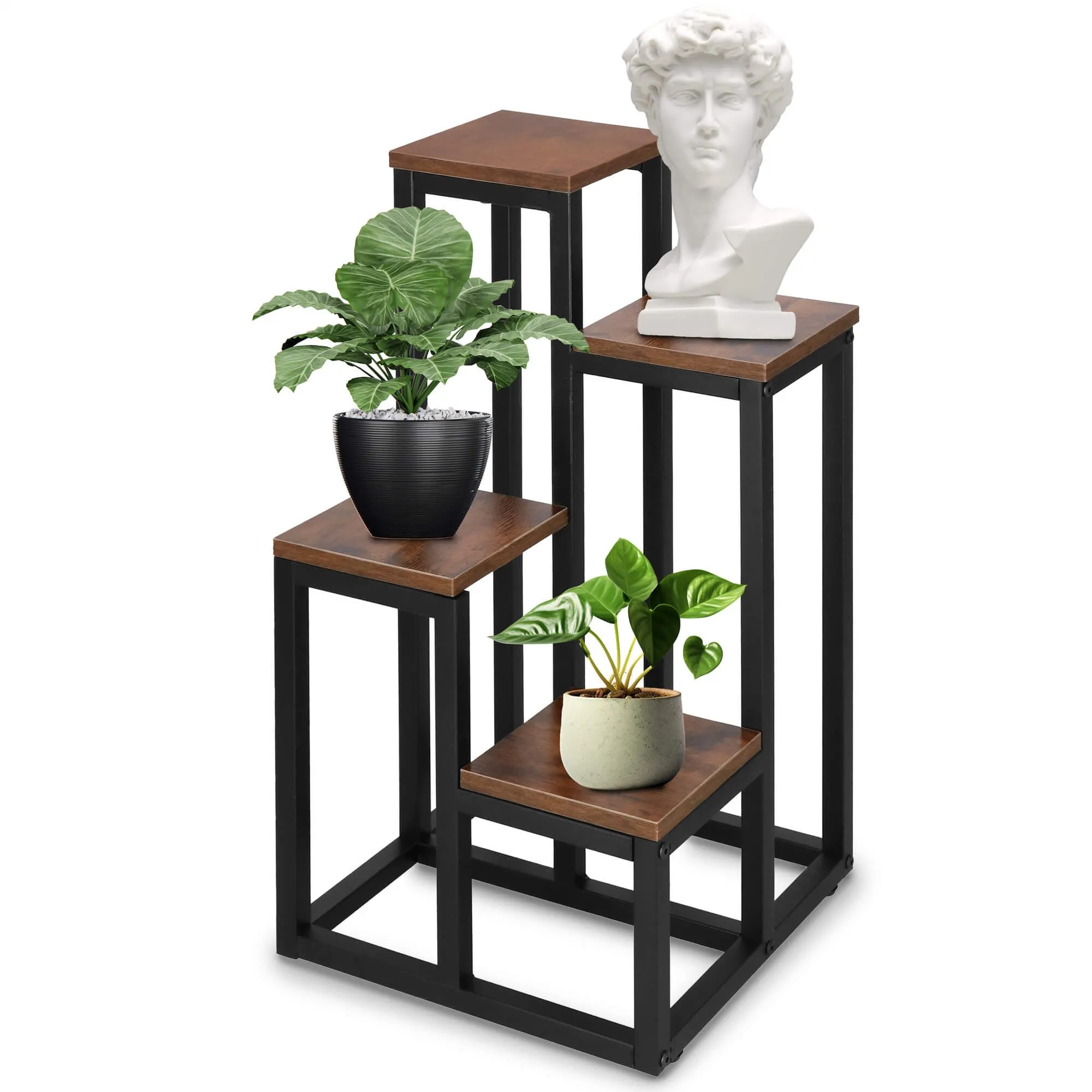 metalni stalak za cvijeće s 4 razine 34 x 34 x 68 cm - slika 11