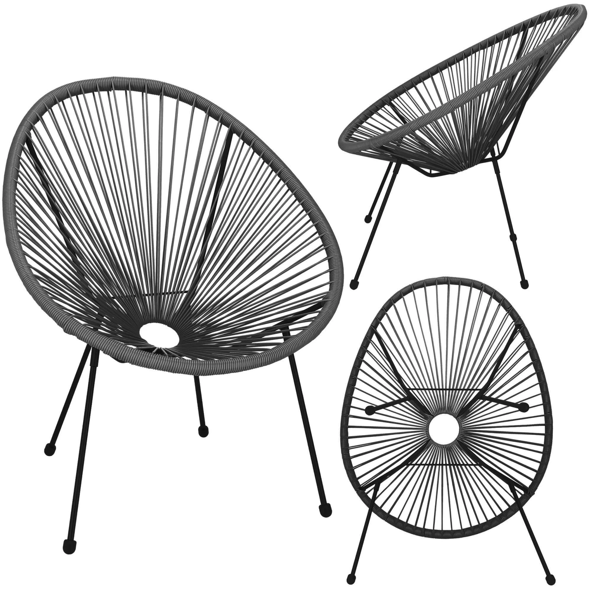 springos vrtna stolica od ratana,siva 72 x 82 x 85 cm - slika 7