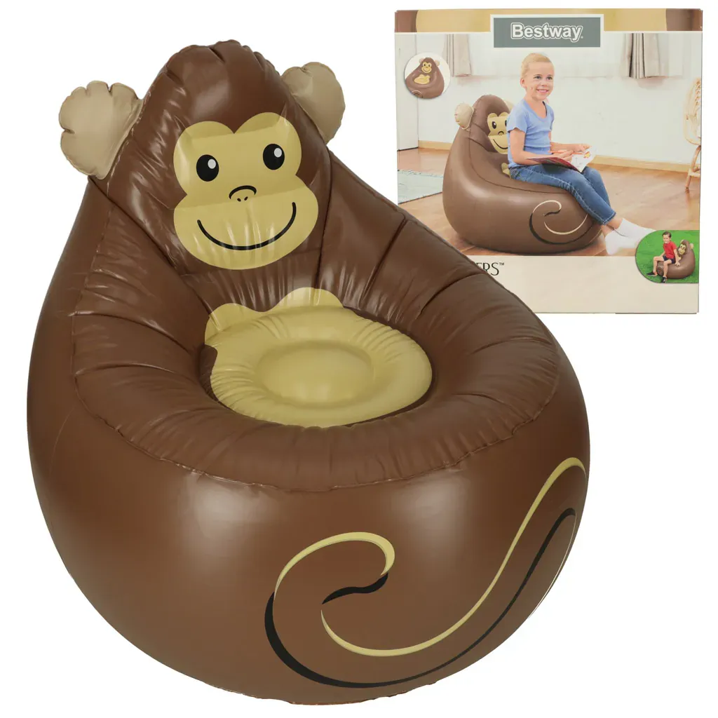 bestway sjedalo na napuhavanje, 72 cm x 72 cm x 64 cm, majmum - slika 2