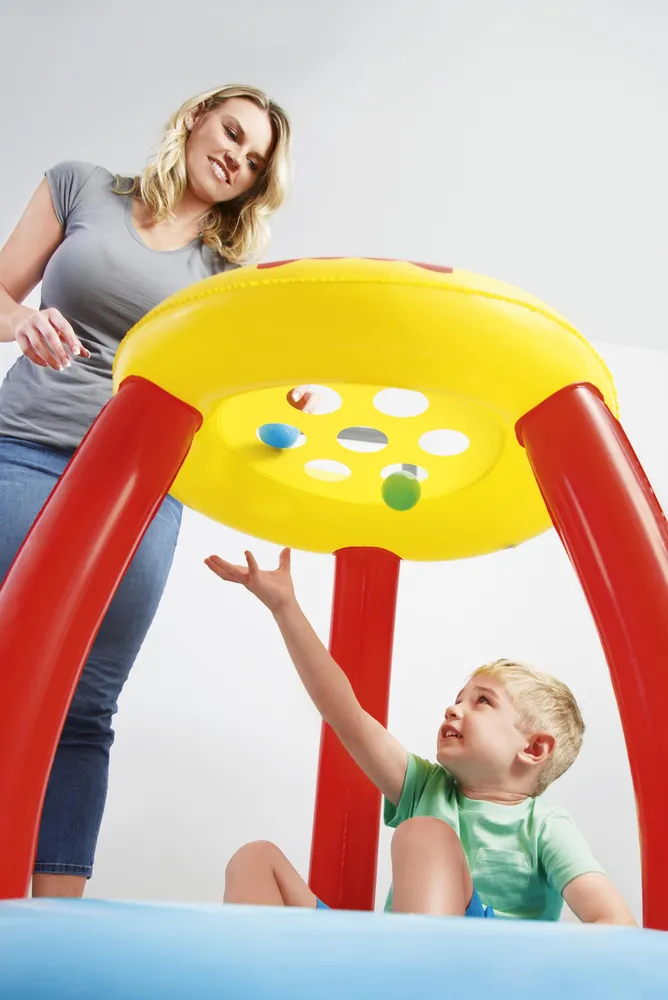 bestway bazen na napuhavanje s krovom fisher price - slika 6