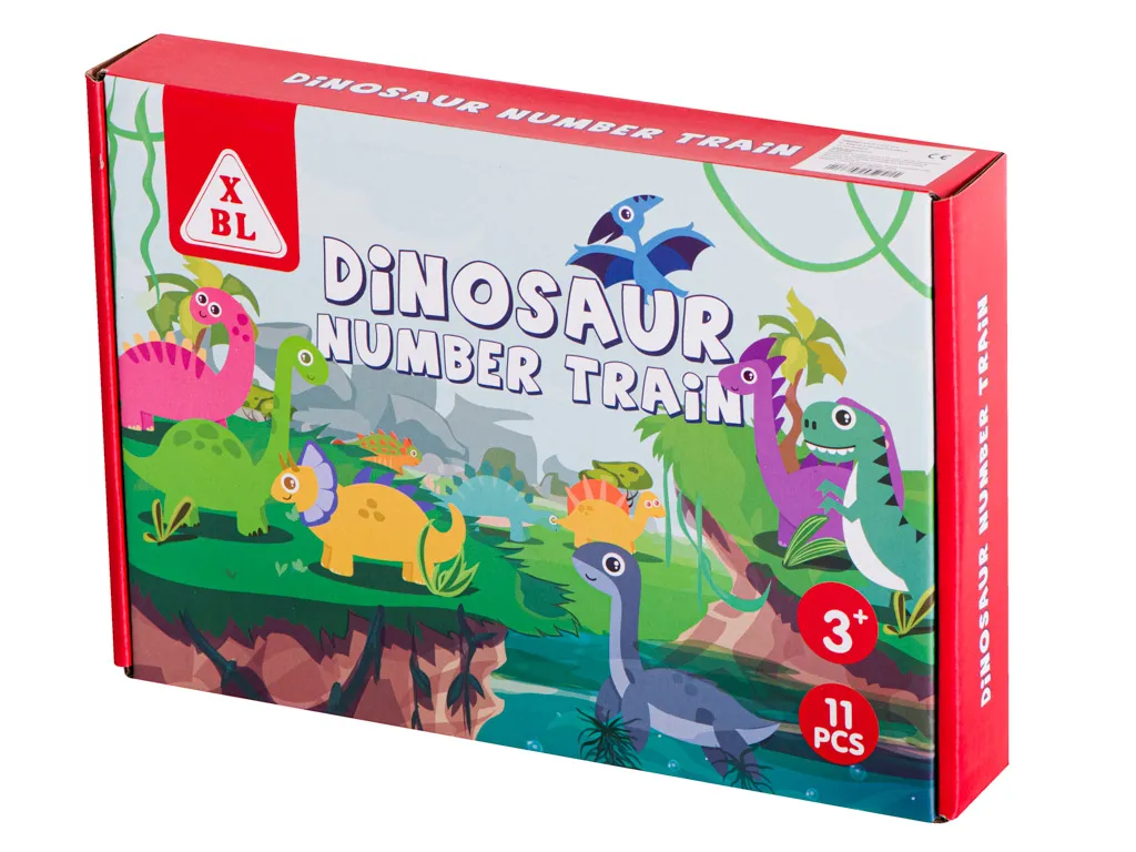 montessori drveni vlakić dinosauri - slika 8