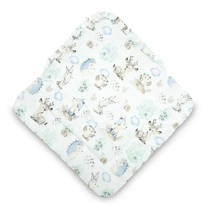 dvostrani poplun za bebe 75x75cm ježić - slika 5
