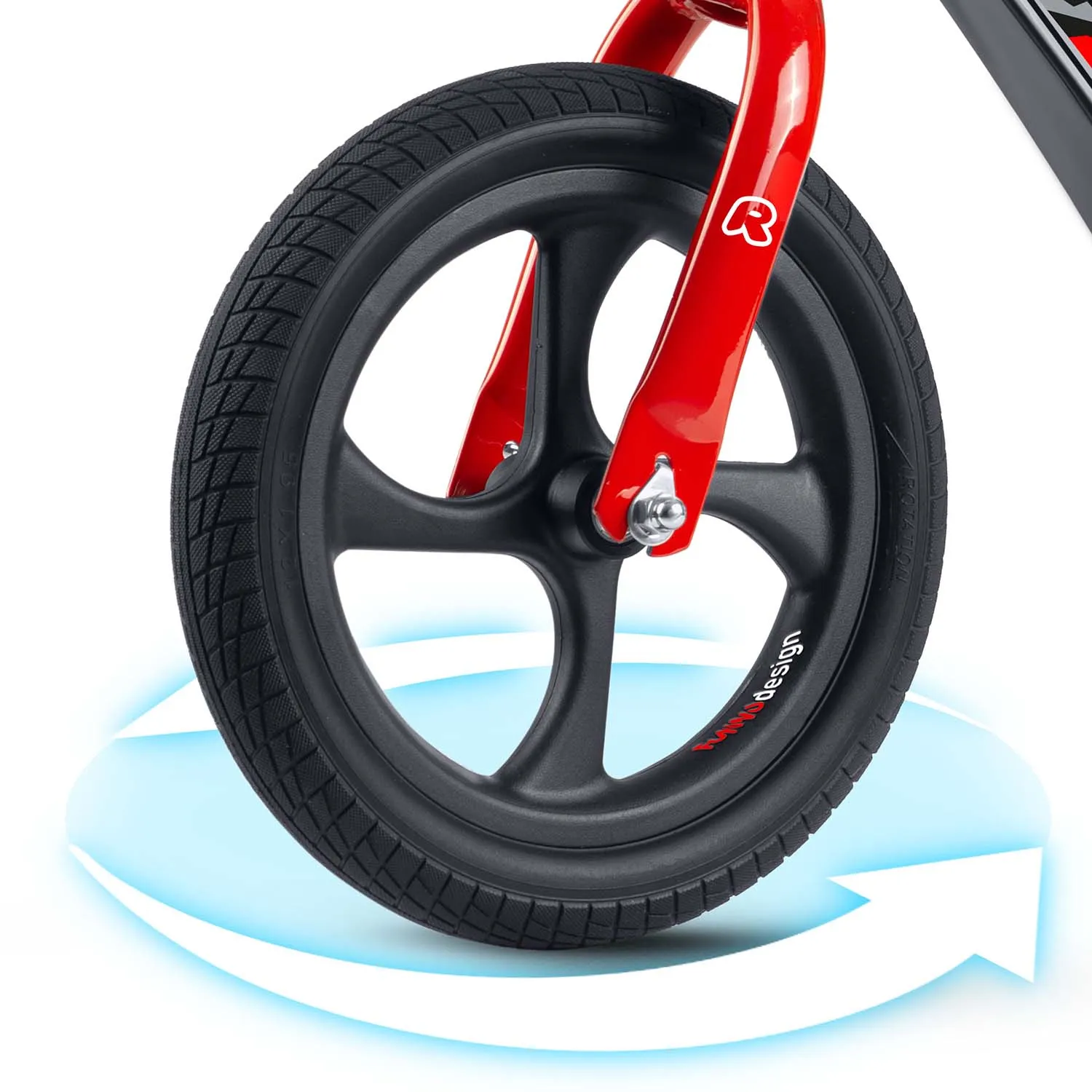 ricokids funnu bicikl bez pedala, crno narančasti - slika 8