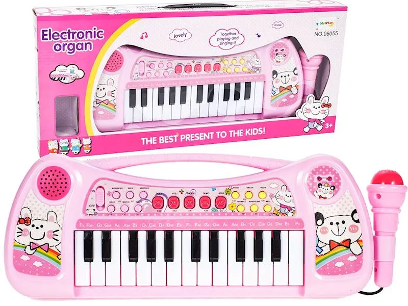 klavijature s mikrofonom roza - slika 2