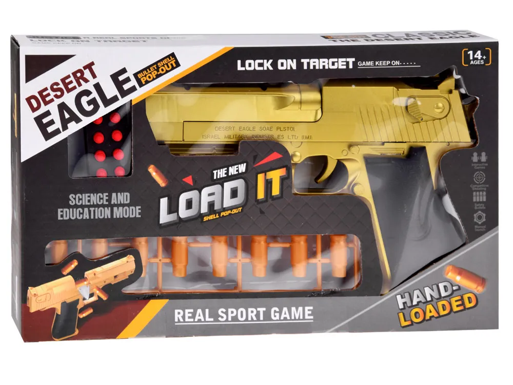crni desert eagle s prigušivačem s mekim mecima - slika 9