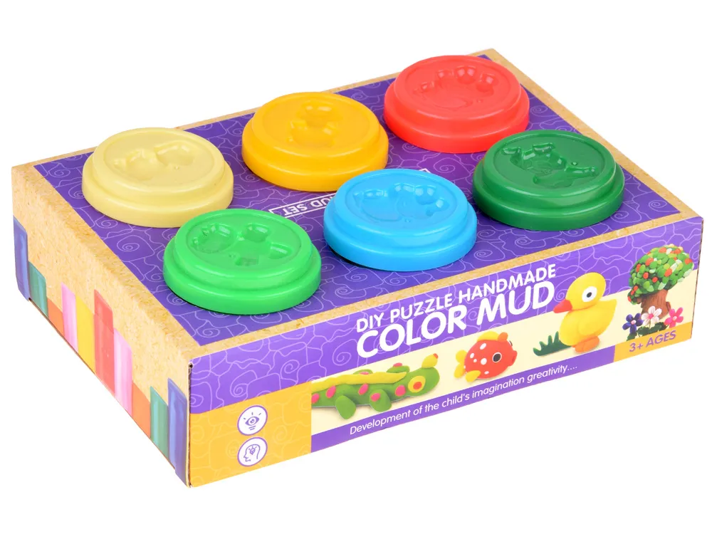 set plastičnog modeliranja, 6 komada šarenog plastelina - slika 5