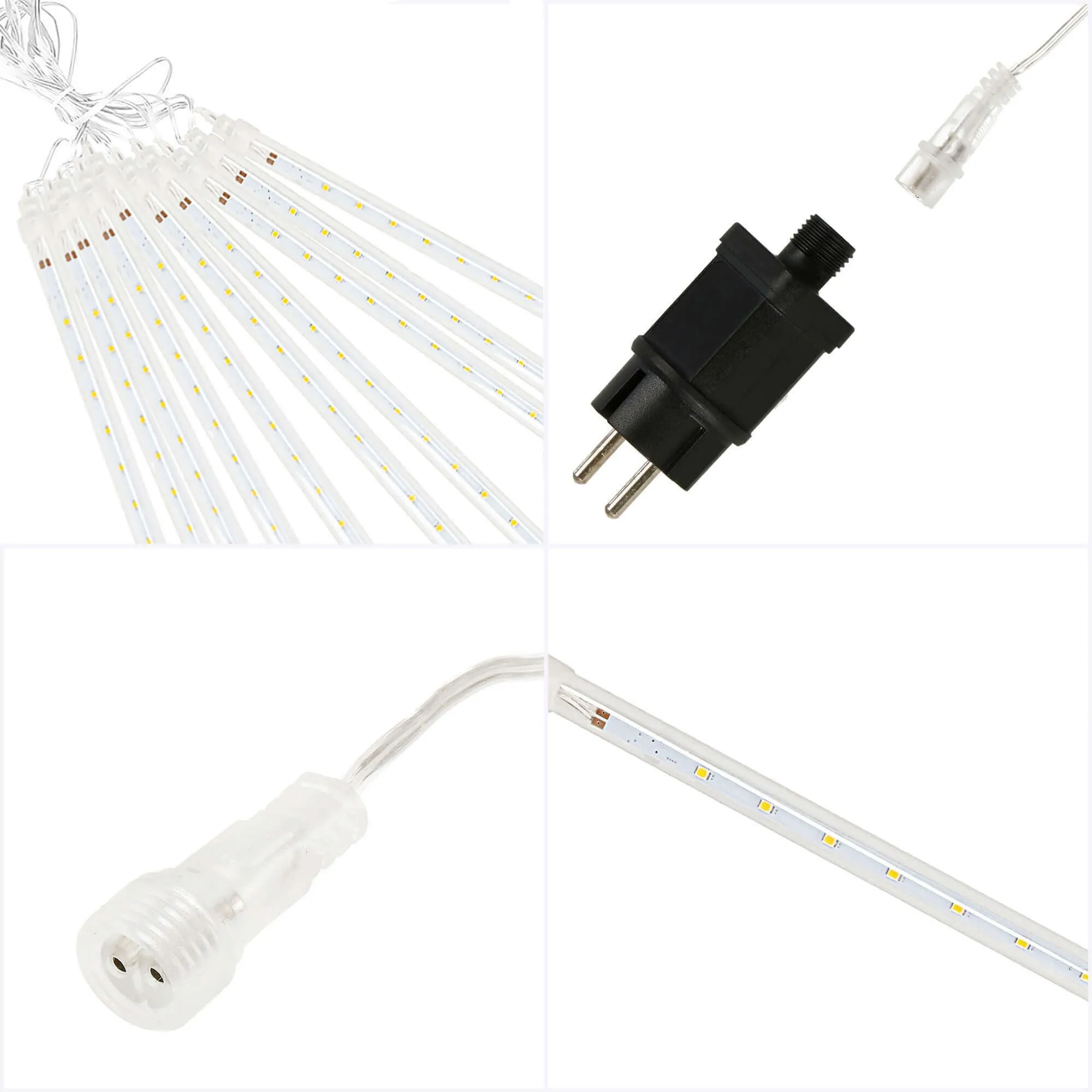 led vanjska božićna svjetla “sople” – 480 led, 6 m, efekt padajućeg snijega - slika 12