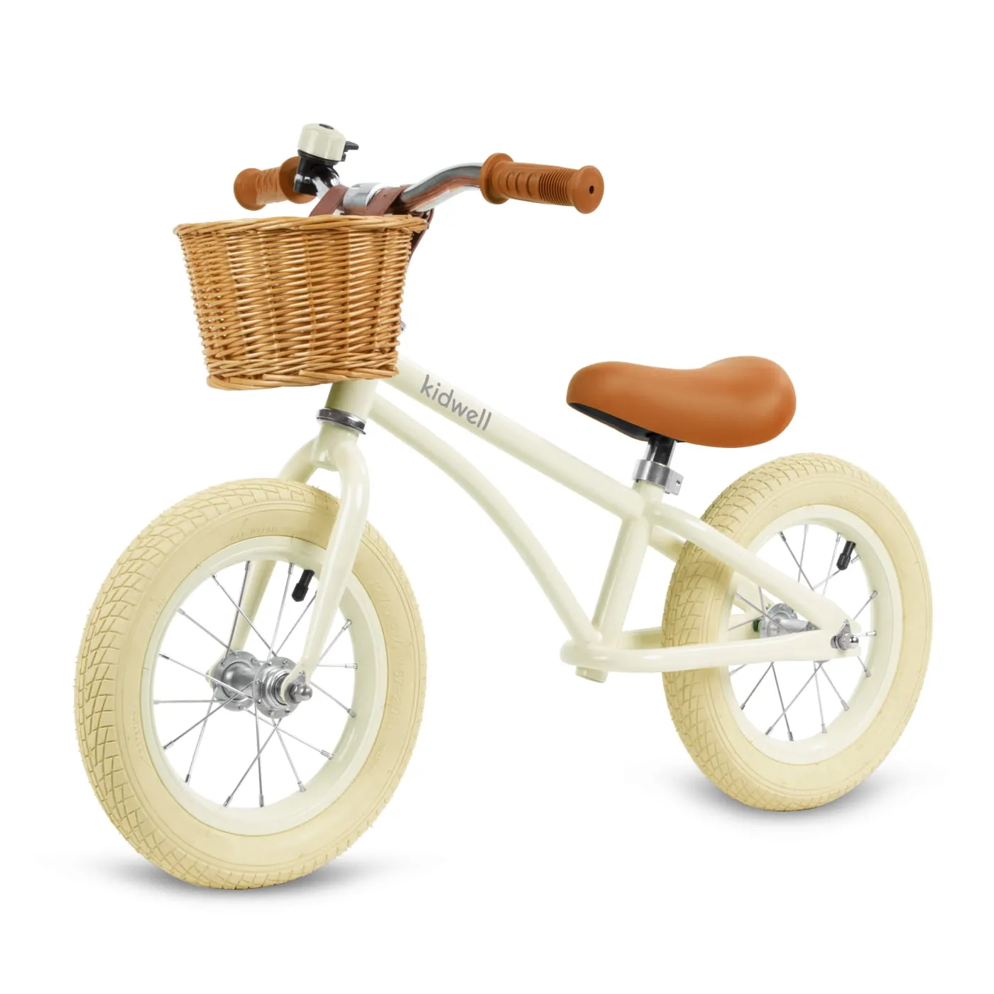 kidwell classy dječji bicikl bez pedala s košaricom, krem - slika 11