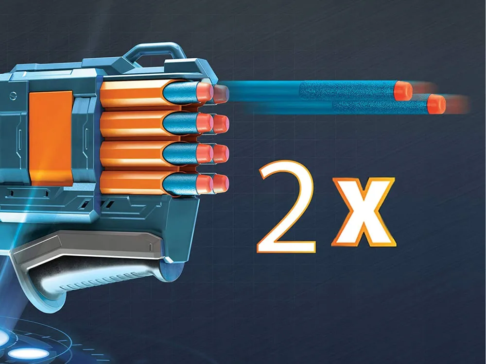 veliki lagani set pištolja nerf elite 2.0 + 16 metaka za djecu za5179 - slika 6
