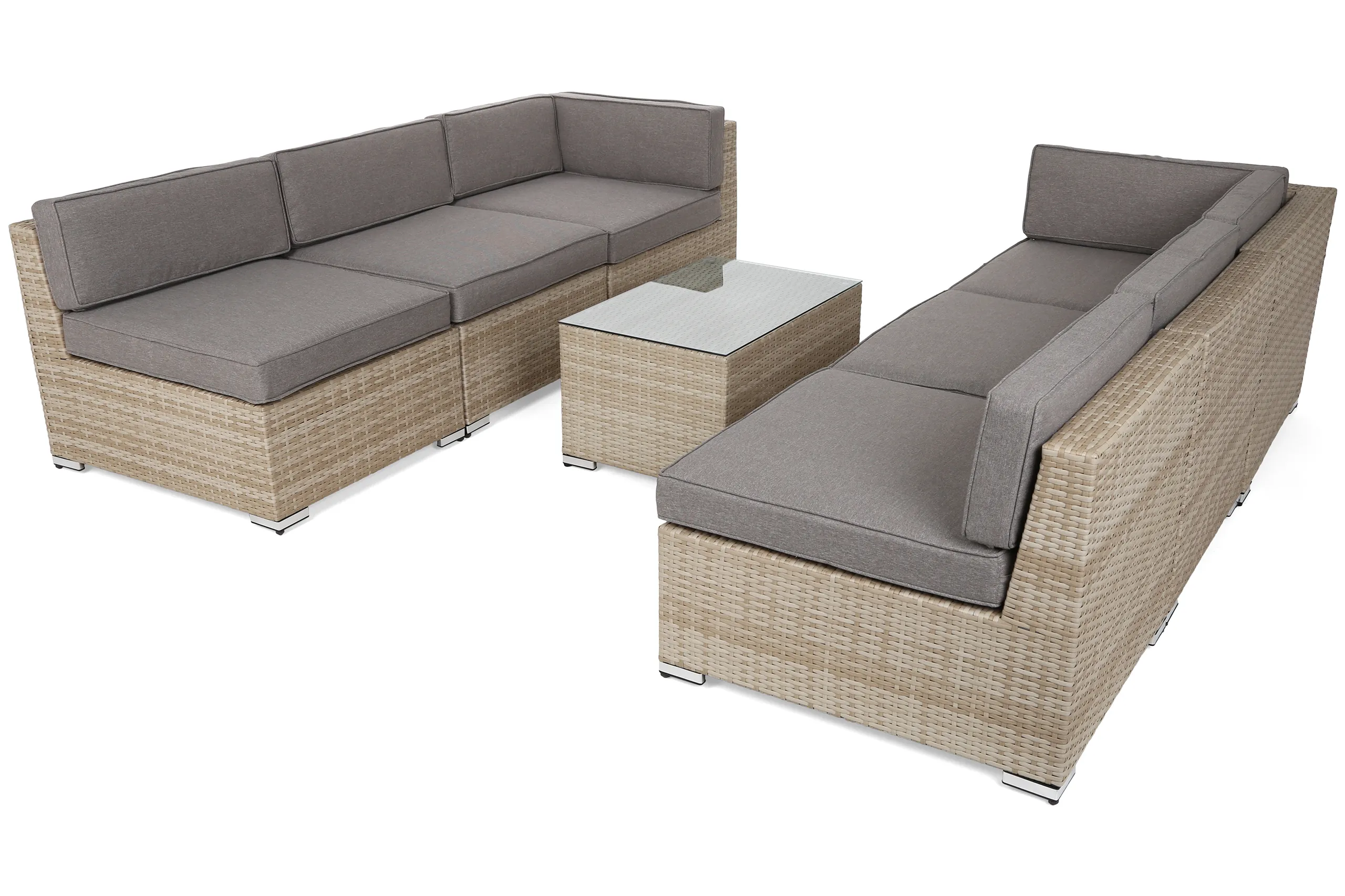 kutna sofa kansas maxi bež / bež melanž boje - slika 6