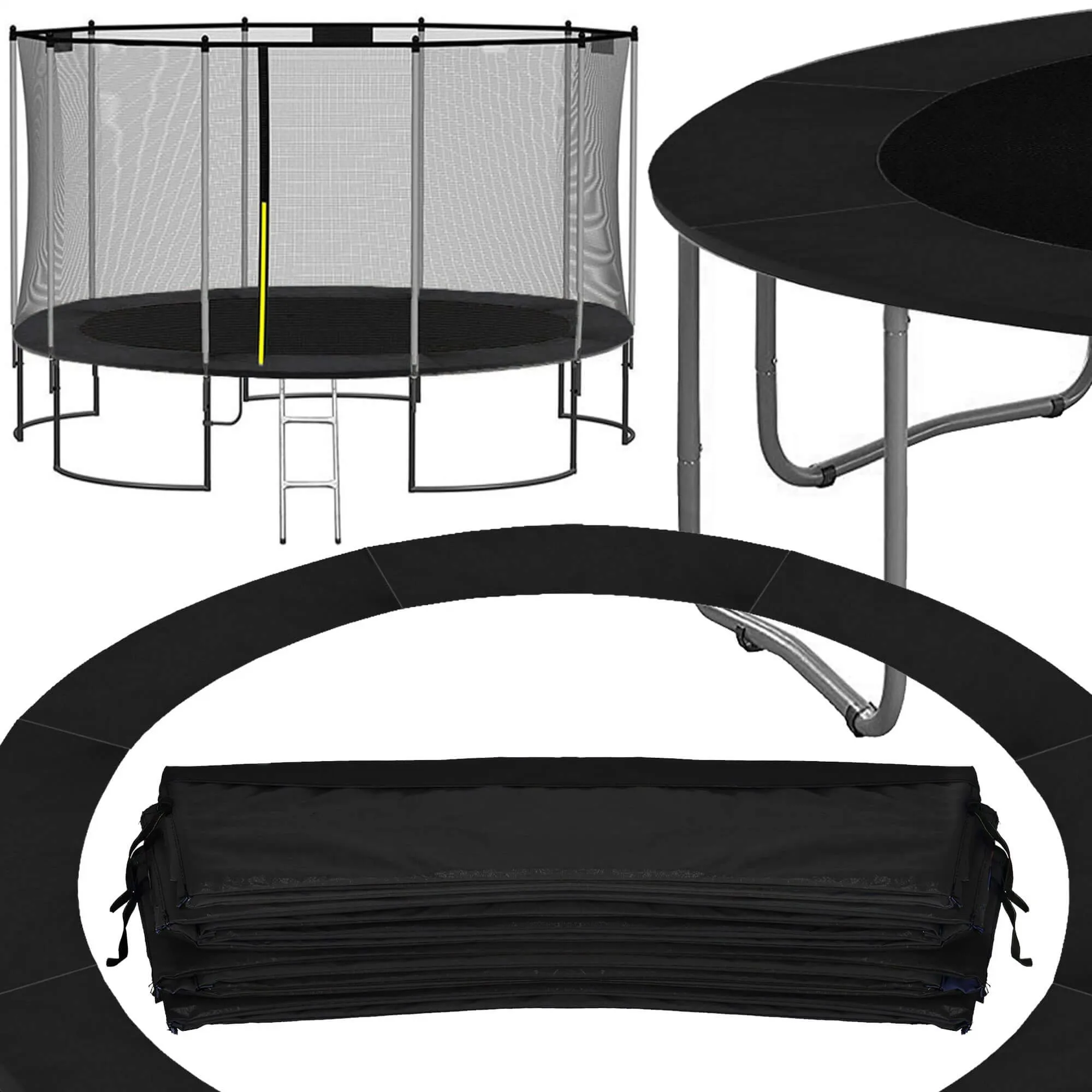 navlaka za trampolin 244cm crna - slika 5