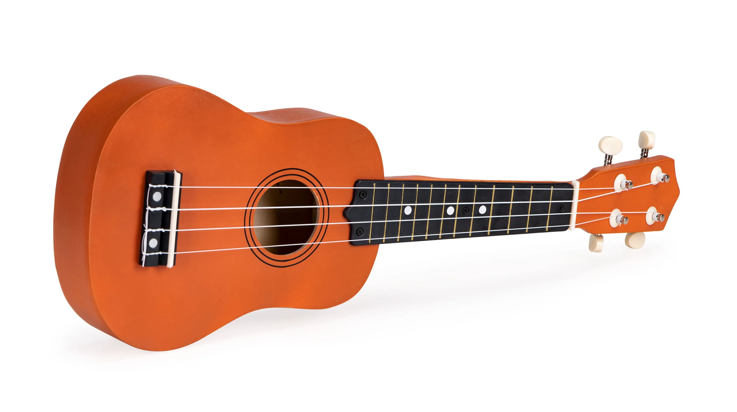 ecotoys dječji ukulele smeđi - slika 3