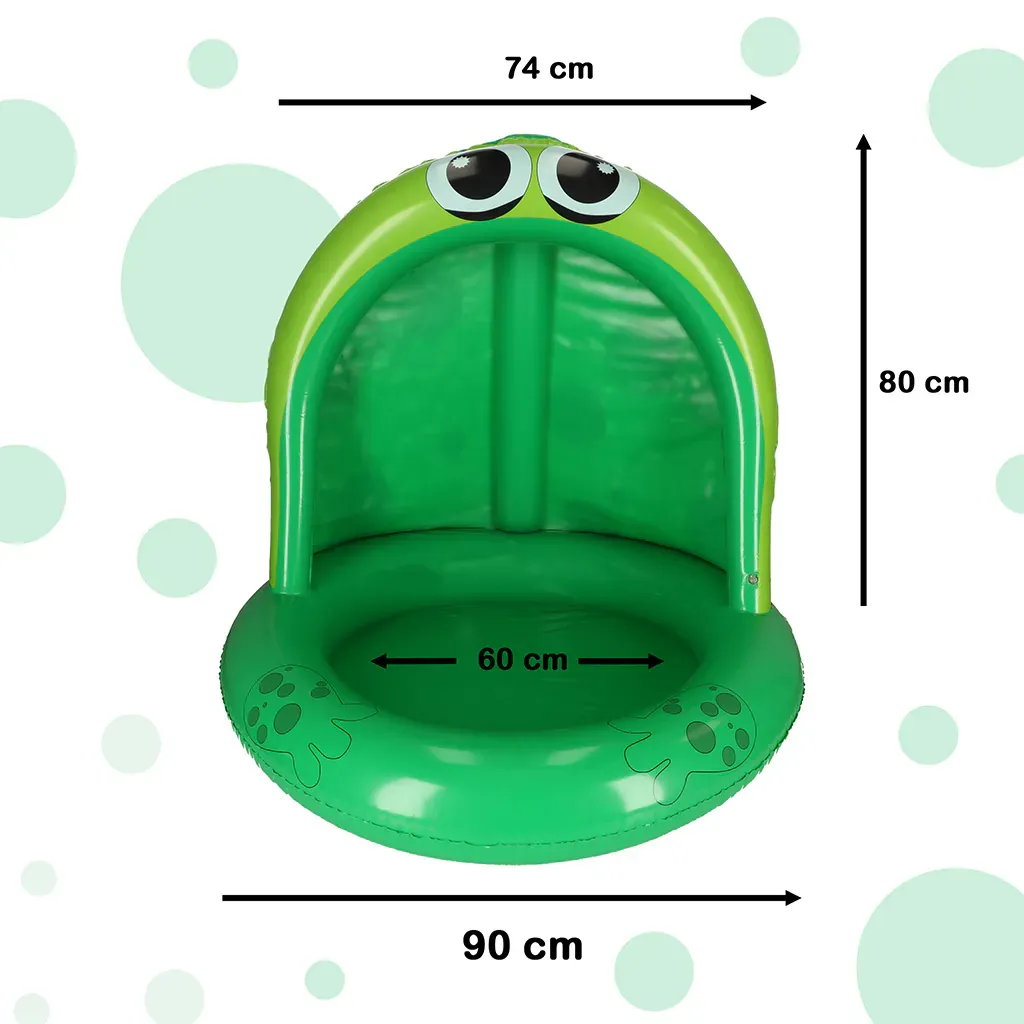 bazen na napuhavanje s krovićom u obliku žabe 95cm - slika 4