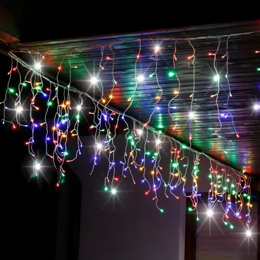 springos zavesa s kapljicama, 500 led, 20m, višebojna - slika 2