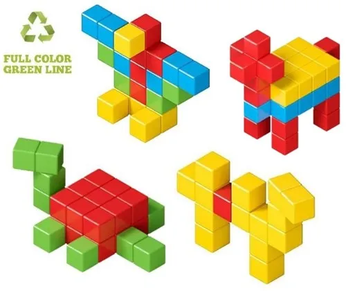 geomag magicube kockice u 4 boje, 128 kom - slika 3