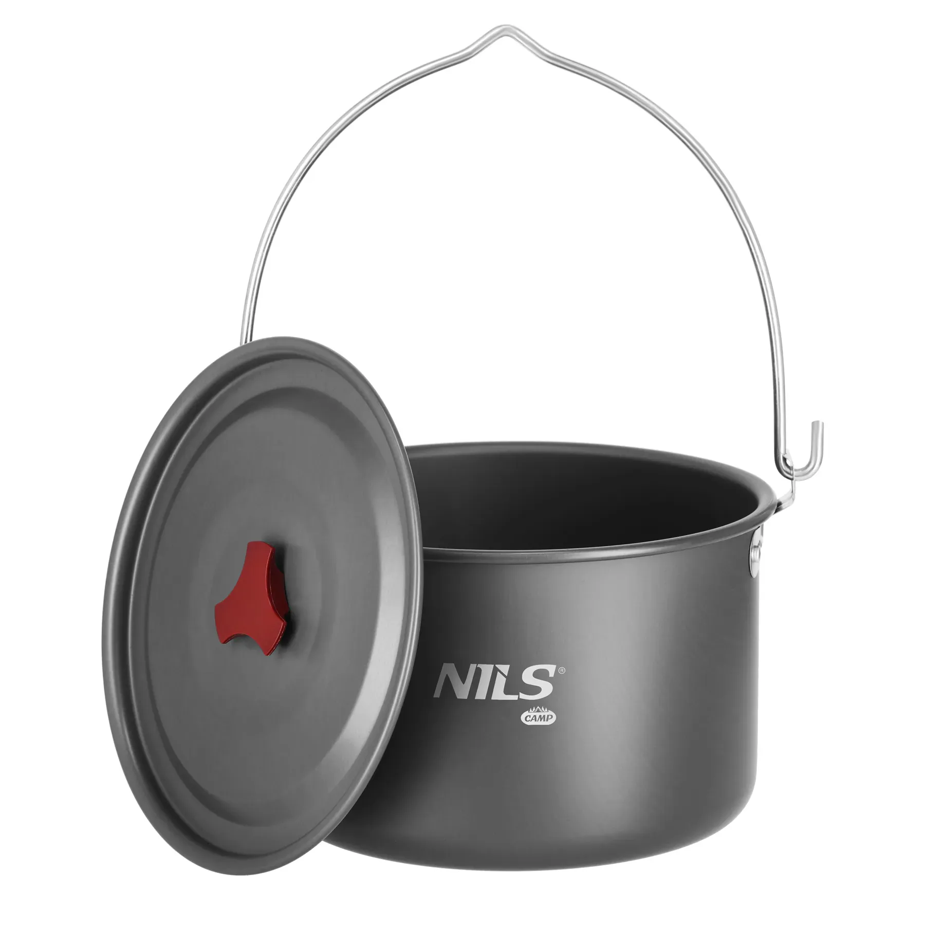lonac za kampiranje s poklopcem 4 l nils camp - slika 2