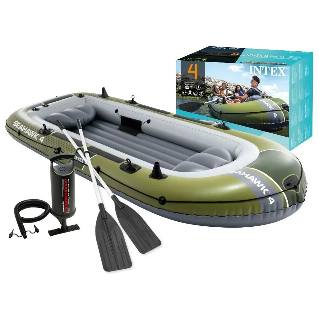 gumenjak seahawk 4, za 4 osobe, s pumpom i 2 vesla, intex 66334 - slika 2