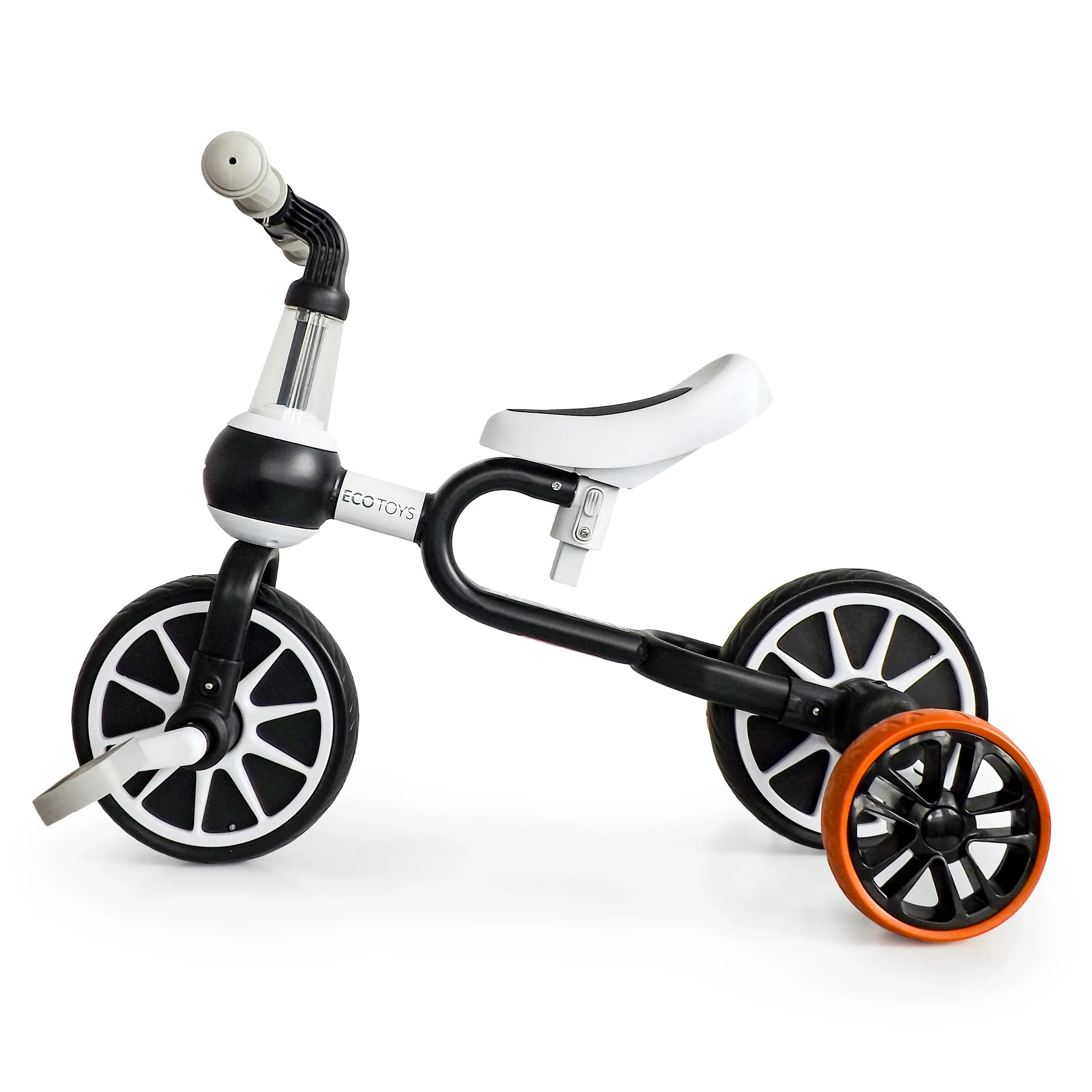 ecotoys 4u1 dječji bicikl crno-bijeli - slika 5