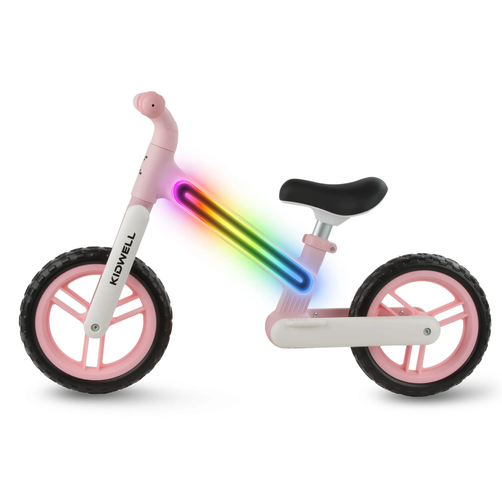 kidwell suno dječji bicikl bez pedala s led rasvjetom, pink - slika 3