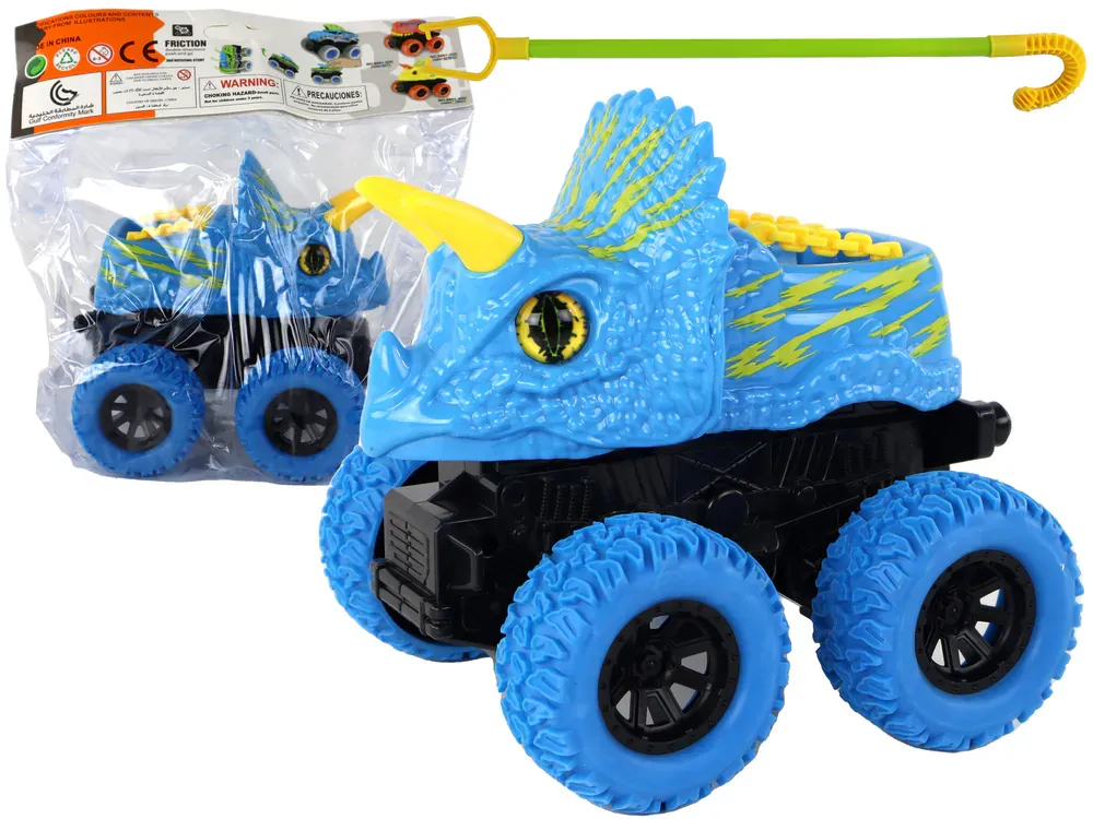 triceratops autić na frikcijski pogon plavi - slika 1