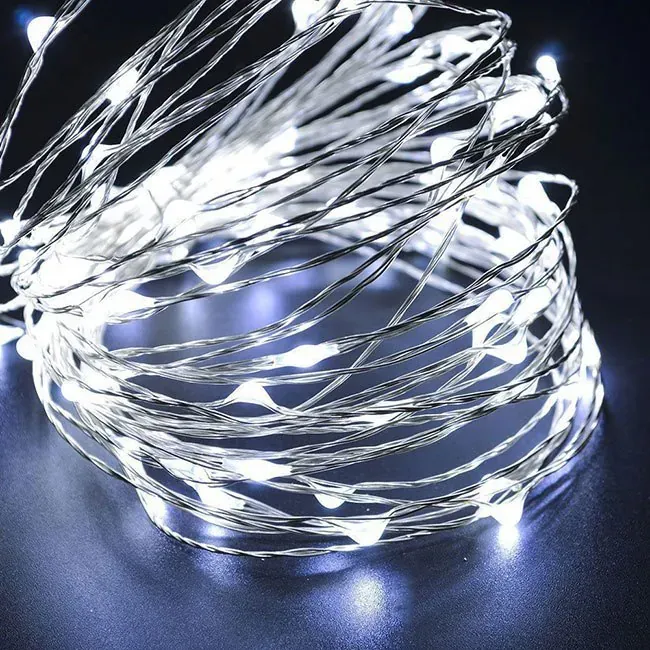 led lampice na baterije, 50 led dioda - slika 6