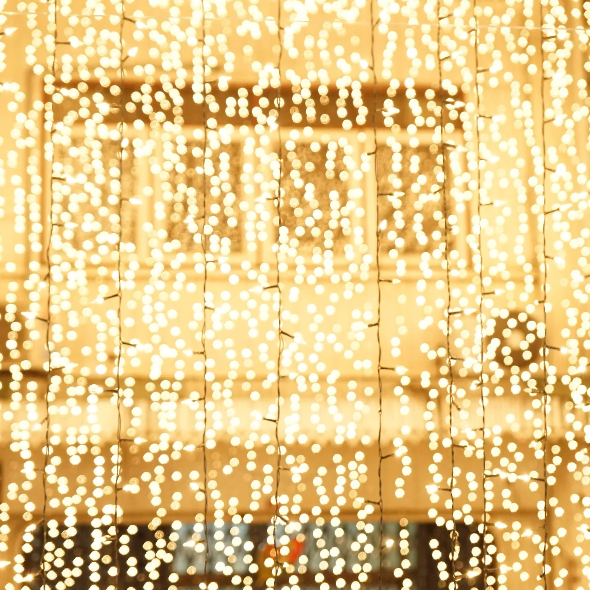 led svjetlosna zavjesa – 200 led lampica, toplo bijela - slika 3