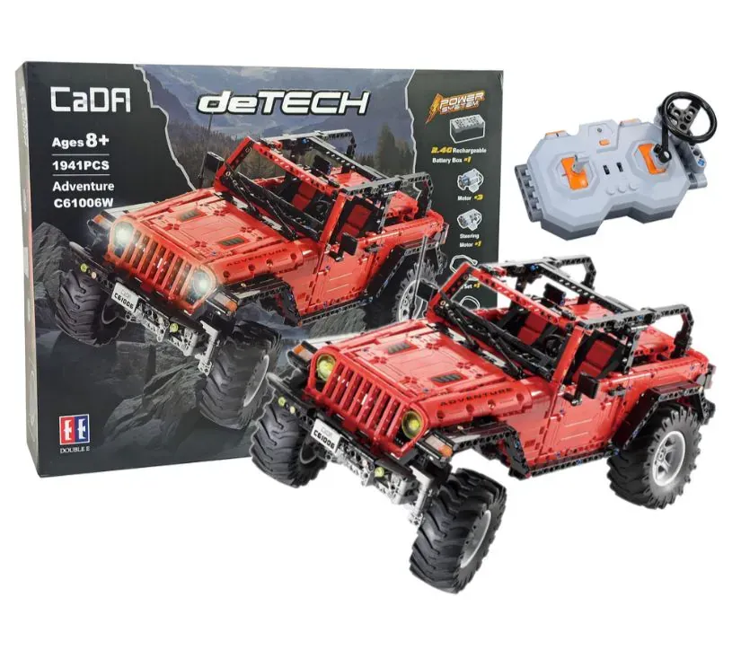 auto off-road s daljinskim crveni 1941 kockica - slika 2