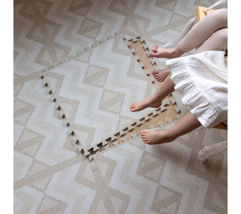 eeveve pjenasta puzzle podloga za igru kilim - pijesak 180 x 120 cm - slika 8