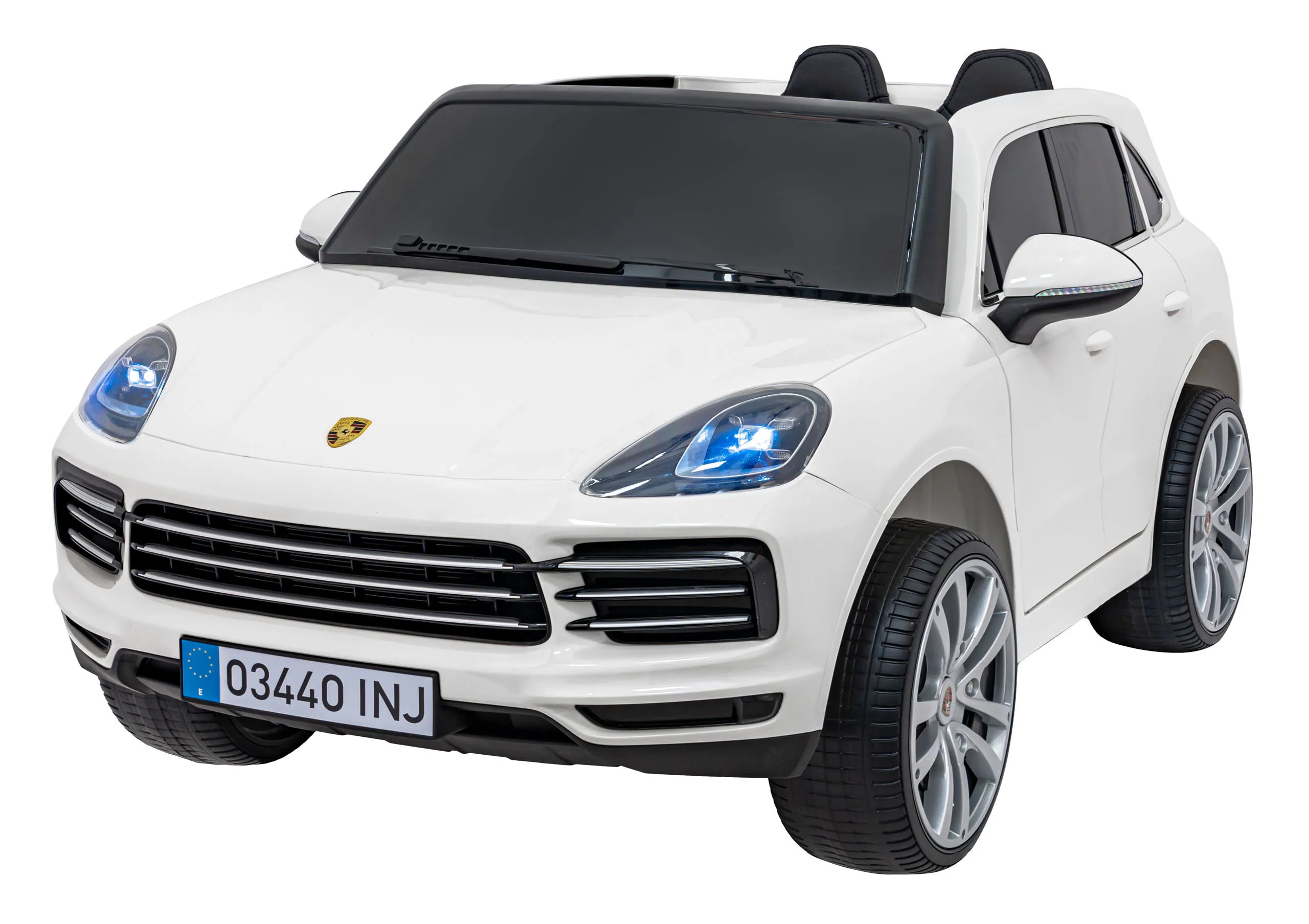 porsche cayenne s, auto na akumulator, bijeli - slika 4