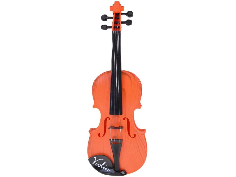 plastična violina s gudalom, igračka za djecu, 42 cm, svjetlo smeđa - slika 4