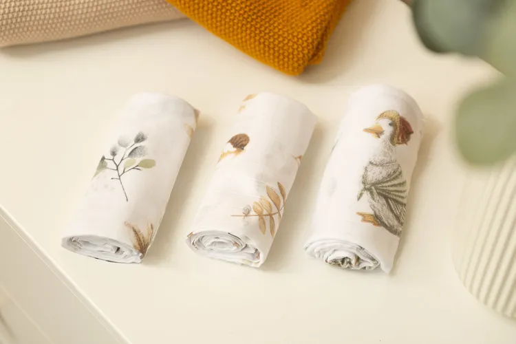 muslin pelene 3 kom – bijela - slika 7