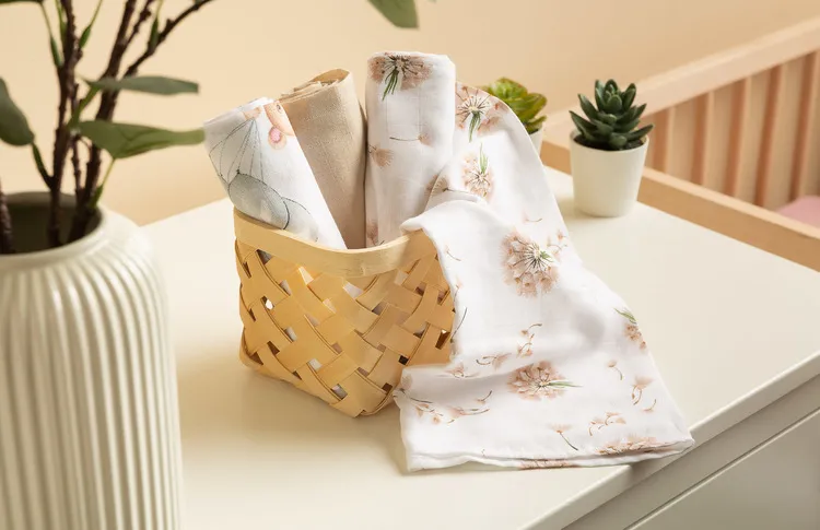 muslin pelene 3 kom sivi/bež medvjed - slika 6