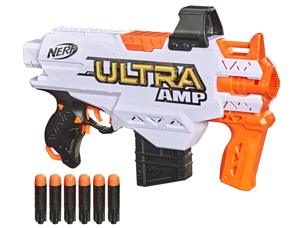 nerf ultra amp pištolj + 6 pjenastih patrona za4584 - slika 7